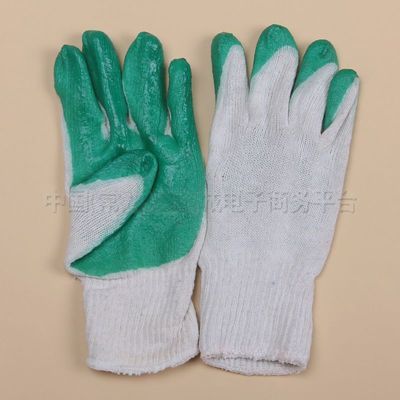 【劳保手套 纱浸胶手套 胶手套 防滑 手套 供应批发】价格,厂家,图片,防护手套,常熟市金鑫劳保用品销售-